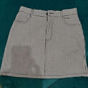 Brandy gingham mini skirt